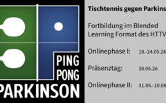 Tischtennis gegen Parkinson: Fortbildung im HTTV